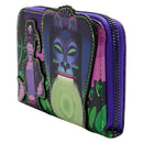 Loungefly Princess and the Frog Facilier Glow Zip Purse