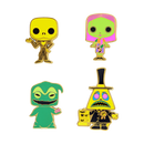 Funko Pop The Nightmare Before Christmas Blacklight Enamel Pin Set 4Pk