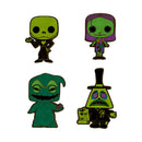 Funko Pop The Nightmare Before Christmas Blacklight Enamel Pin Set 4Pk
