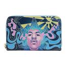 Loungefly Jimi Hendrix Psychadelic Landscape Glow Zip Purse