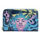 Loungefly Jimi Hendrix Psychadelic Landscape Glow Zip Purse