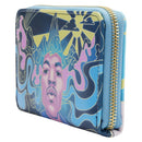 Loungefly Jimi Hendrix Psychadelic Landscape Glow Zip Purse