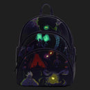 Loungefly Disney Villains Triple Pocket Glow Mini Backpack