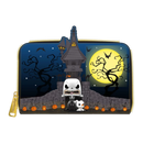 Loungefly The Nightmare Before Christmas Jack Skellington House Pop! Glow Zip Purse