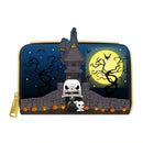 Loungefly The Nightmare Before Christmas Jack Skellington House Pop! Glow Zip Purse