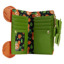 Loungefly Disney Minnie Mouse Pumpkin Glow Face Flap Purse