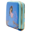 Loungefly Aladdin (1992) Jasmine Princess Scenes Zip Around Purse