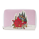 Loungefly Dr Seuss The Grinch Sleigh Zip Around Purse