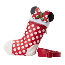 Loungefly Disney Minnie Christmas Stocking Crossbody