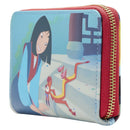 Loungefly Mulan (1998) Princess Scene Zip Around Purse