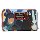 Loungefly Mulan (1998) Princess Scene Zip Around Purse