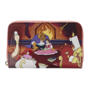 Loungefly Beauty and the Beast (1991) Fireplace Scene Zip Around Purse