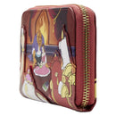 Loungefly Beauty and the Beast (1991) Fireplace Scene Zip Around Purse