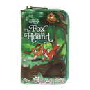 Loungefly The Fox & the Hound Classic Book Zip Around Purse