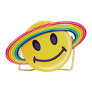 Loungefly Lisa Frank Yellow Rainbow Ring Saturn Crossbody