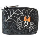 Loungefly Disney Minnie Mouse Spider Glow Accordion Wallet