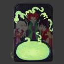 Loungefly Hocus Pocus Sanderson Sisters Cauldron Glow Accordion Wallet