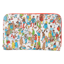 Loungefly Where's Wally Art Print Zip Around Wallet