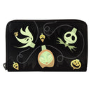 Loungefly The Nightmare Before Christmas Tree String Lights Glow Zip Around Wallet