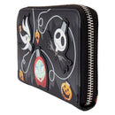 Loungefly The Nightmare Before Christmas Tree String Lights Glow Zip Around Wallet