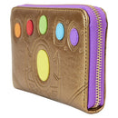 Loungefly Marvel Comics Thanos Gauntlet Metallic Zip Around Wallet