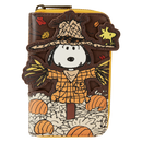 Loungefly Peanuts Snoopy Scarecrow Zip Around Wallet