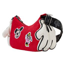 Loungefly Disney: D100 Mickey Classic Gloves Crossbody Bag