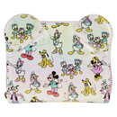 Loungefly Disney: D100 Classic All Over Print Iridescent Zip Around Wallet