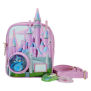 Loungefly Sleeping Beauty  Castle Three Good Fairies Stained Glass Crossbody Bag