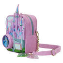 Loungefly Sleeping Beauty  Castle Three Good Fairies Stained Glass Crossbody Bag