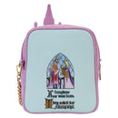 Loungefly Sleeping Beauty  Castle Three Good Fairies Stained Glass Crossbody Bag