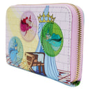 Loungefly Sleeping Beauty Castle Three Good Fairies Stained Glass Zip Around Wallet