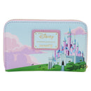 Loungefly Sleeping Beauty Castle Three Good Fairies Stained Glass Zip Around Wallet