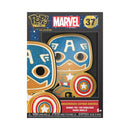 Funko Pop Marvel Comics Captain America Gingerbread Enamel Pop! Pin