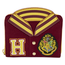 Loungefly Harry Potter Gryffindor Hogwarts Crest Varsity Jacket Zip Around Wallet