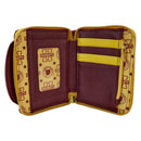 Loungefly Harry Potter Gryffindor Hogwarts Crest Varsity Jacket Zip Around Wallet