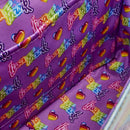 Loungefly Lisa Frank Holographic Glitter Color Block Crossbody Bag