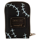 Loungefly Universal Monsters Bride of Frankenstein Neon Mask Zip Wallet