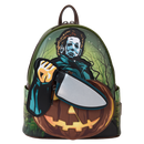 Loungefly Halloween Michael Myers Pumpkin Glow Mini Backpack (with Coin Bag)