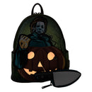 Loungefly Halloween Michael Myers Pumpkin Glow Mini Backpack (with Coin Bag)