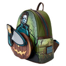 Loungefly Halloween Michael Myers Pumpkin Glow Mini Backpack (with Coin Bag)