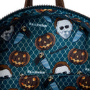 Loungefly Halloween Michael Myers Pumpkin Glow Mini Backpack (with Coin Bag)