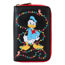 Loungefly Disney Donald wrapped in Lights Zip Wallet