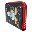 Loungefly Disney Donald wrapped in Lights Zip Wallet