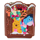 Loungefly Winnie the Pooh Pooh & Friends Holiday Scene Zip Wallet