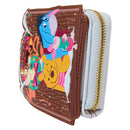 Loungefly Winnie the Pooh Pooh & Friends Holiday Scene Zip Wallet