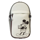 Loungefly Mickey & Friends Faux Leather & Canvas Water Bottle Crossbody