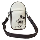 Loungefly Mickey & Friends Faux Leather & Canvas Water Bottle Crossbody