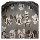 Loungefly Mickey & Friends Faux Leather & Canvas Water Bottle Crossbody