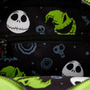 Loungefly The Nightmare Before Christmas Oogie Boogie Glow Crossbuddies Bag with Coin Bag